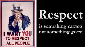 want you to respect all people