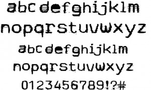 Specimens Test Drive Character Map Waterfall