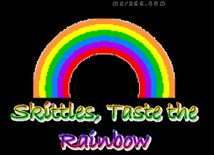 Myspace Graphics > Pride > skittles taste the rainbow Graphic