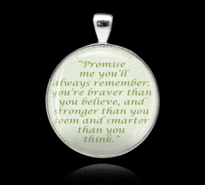 Promise Me You'll Always Remember Quote Silver Frame Tray Bezel ...