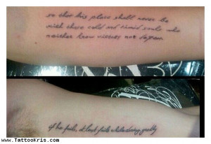 His And Her Tattoos Quotes 1