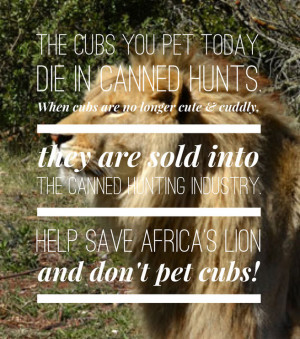 MEMORABLE QUOTES FROM THE DEBATE ON CANNED LION HUNTING IN THE ...