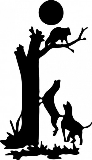 Coon Hunter Clipart