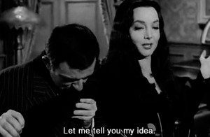 photoset 60s the addams family Gomez Addams Morticia Addams hookahr1