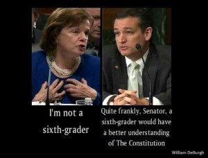 Feinstein needs to go. Good for Senator Cruz. Show support for our ...