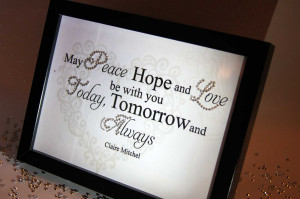 May Peace, Hope And Love, Sparkle Word Art Pictures, Quotes, Sayings ...