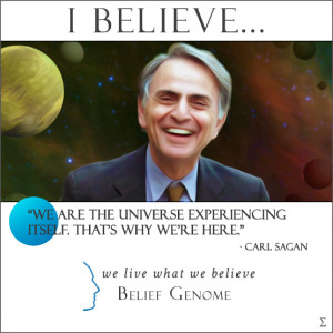 Carl Sagan Quote Religion Belief genome carl sagan