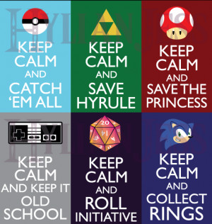 Keep Calm Fandom Badges: Gaming by HylianJess