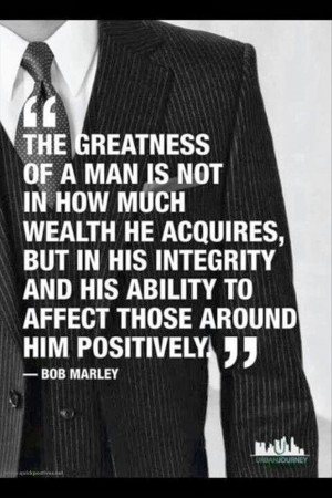 Bob Marley Quote about Greatness....