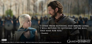 Daario and Khaleesi Daenerys