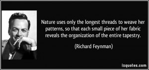 the longest threads to weave her patterns, so that each small piece ...