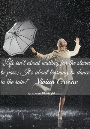 Dancing in the rain