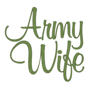 Sayings (2464) Army Wife 6x10 £2.00p