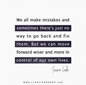 We all make mistakes and sometimes there’s just no way to go back ...