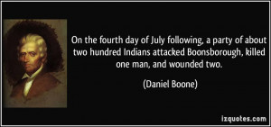 More Daniel Boone Quotes