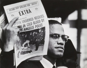 Gordon Parks, ca. 1962-63, 'Malcolm X selling newspaper'“If you’re ...