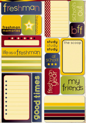Reminisce - Making the Grade Collection - Die Cut Cardstock Stickers ...