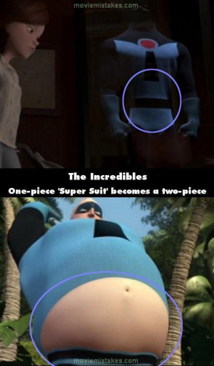 Pixar A mistake in the incredibles