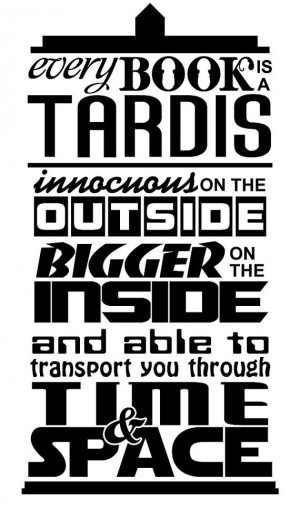 Doctor Who inspired Tardis is like a book quote by DecalsAreCool, $10 ...