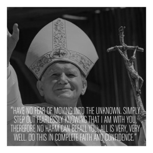 Pope John Paul II Quote Canvas Art Print