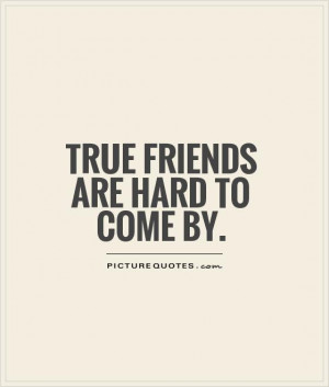 True Friends Are Hard to Find Quotes