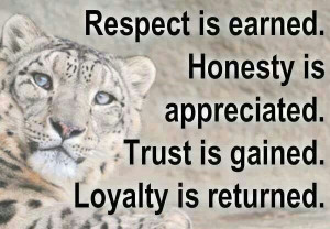 Respect Honesty Trust Loyalty