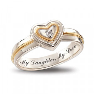 Cheap My Daughter, My Love Diamond Ring by The Bradford Exchange ...