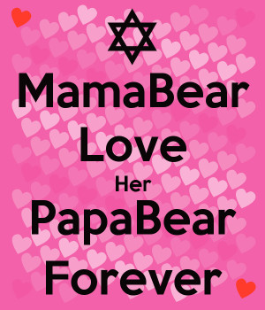 mamabear love her papabear forever png