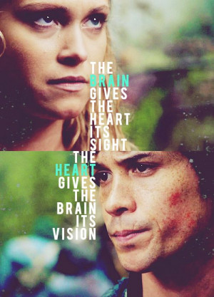 CW's The 100 - Bellamy and Clarke. I love this! Especially because it ...