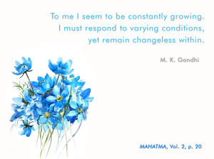 Mahatma Gandhi Quotes on Changeless