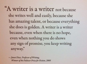 keep writing anyway