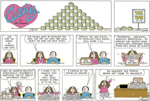 annual feature began on april 3 with a strip about gender styles