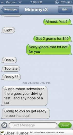 People prank-text their parents pretending to be a drug dealer. (20 ...