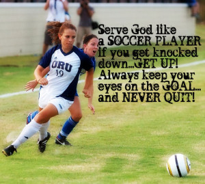 Just a little bragging about my daughter. She plays college soccer ...
