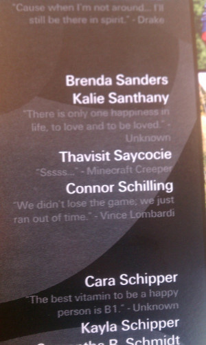... Quotes About Life: Funniest Senior Yearbook Quotes In Cover Book