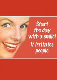 Smile it's Monday! This card says it all on a Monday morning commute ...