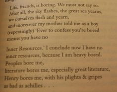 John Berryman is brilliant and insightful. i recommend reading the ...