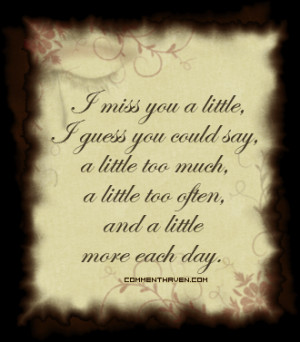 Miss You Sad Love Quotes Graphic