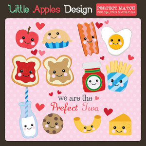 Perfect Match ClipArt / You're the Peanut Butter to My Jelly Clip Art ...