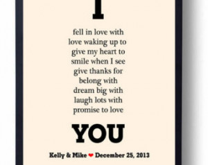 ... Anniversary - Wedding Anniversary Gift for Him - One Year - Boyfriend