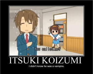 The Melancholy of Haruhi Suzumiya Itsuki Koizumi