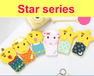 Cartoon Star Soft Silicone Fashion Vogue smart Girly Style Case Cover