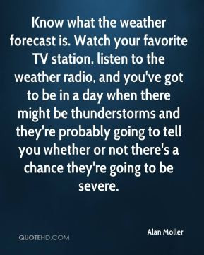 Quotes About Weather Forecasts