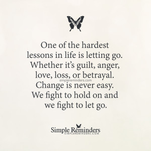 One of the hardest lessons by Unknown Author