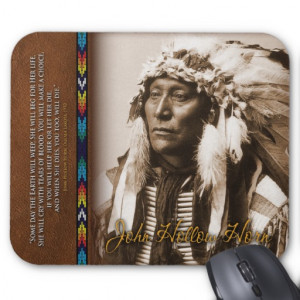Inspirational Native American quote mousepad