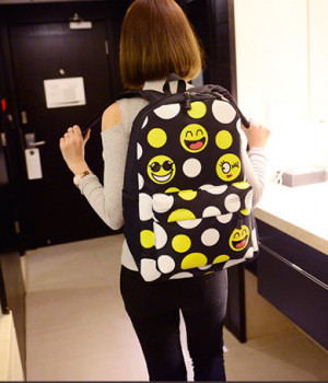 fashion emoji backpack custom emoji backpack