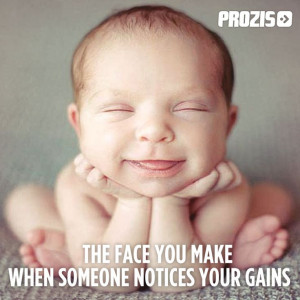 The face you make when someone notices your gains #ExceedYourself # ...