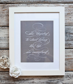 Imagine Framed Quote to Frame