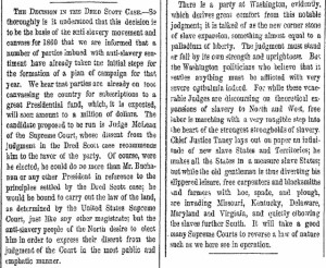 The Decision in the Dred Scott Case,