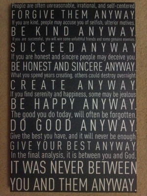 Mother Teresa Canvas Quote